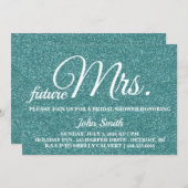 Glitter Vrijgezellenfeest future Mrs. Kaart (Voorkant / Achterkant)