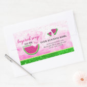 Glitter watermeloen gelaagde zeep sticker (Envelop)