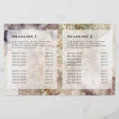 Glitter waterverf en folie bifold brochure (Achterkant)