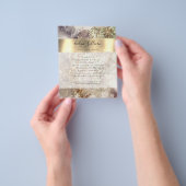 Glitter Waterverf en Folie Flyer (Hand)