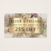 Glitter Waterverf en Folie Verwijzing Kaart (Voorkant)