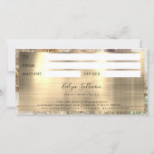 Glitter Waterverf Faux Folie Cadeaubon (Achterkant)