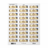 Glitter waterverf Gold folie Return Address Label (Full Sheet)