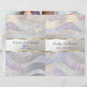 Glitter waterverf golven service menubrochure (Voorkant / Achterkant)