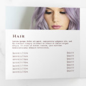 Glitter Waterverf Shapes Trifold Brochure Drieluik Kaart (Binnenzijde eerst)