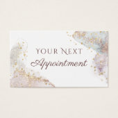 Glitter waterverf vormen afspraak kaart (Voorkant)