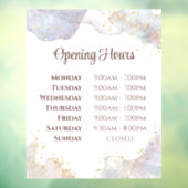 Glitter Waterverf Vormen Openingstijden Raamsticker (Vel 3)