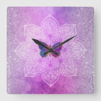 *~* Glitter Waterverf Yoga Butterfly Mandala