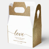 Glitter Weddenschap op maat Bedankdoosjes (Geopend)