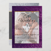 Glitter Wedding Uitnodiging (Voorkant / Achterkant)