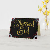 Glitter-Wenskaart zonder been Kaart (Gele Bloem)