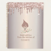 Glitter Whisk Rose Gold Glitter Drips Bakery    Planner (Voorkant)