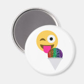 glitter wink emoji magneet (Voorkant / Achterkant)