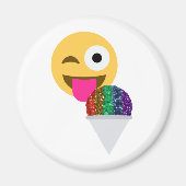 glitter wink emoji magneet (Voorkant)