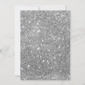 Glitter Winter ONEderland Sneeuw Verjaardag Uitnod Kaart (Achterkant)