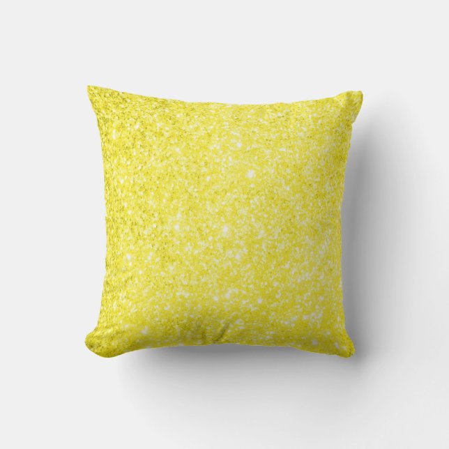 Glitter Yellow Kussen (Voorkant)