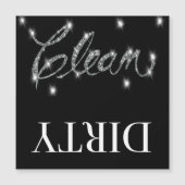 Glitter ziet er Schone vuile vaatwasmachine uit Ma (Voorkant)