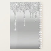 Glitter Zilver Persoonlijk Planner (Achterkant)