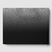 Glitter Zilver SPARKling Bruiloft Kalligrafie Gastenboek (Achterkant)