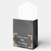 Glitter Zilveren Folie Roze Zebra Print Verjaardag Bedankdoosjes (Geopend)