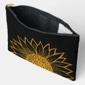 Glitter zonnebloem Moederdag monogram Etui (Open)