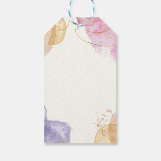 Glitter Zwart Kalligrafie Tafelnummers Bruiloft Cadeaulabel (Achterkant)