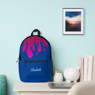 Glitteraardbei druipende slijm Cute Kids Design Bedrukte Rugzak