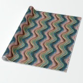 Glitteragaat Roze Blauwgroen inpakpapier Roll (Uitgerold)