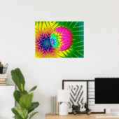 Glitterbal Fractal Poster (Thuiskantoor)