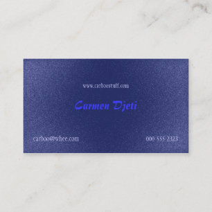 glitterburst (blauw) visitekaartje