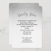 glitterconfetti 35e trouwdag kaart (Voorkant / Achterkant)