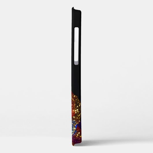 Glitterde alcoholinkt Case-Mate iPhone case (Achterkant / Links)