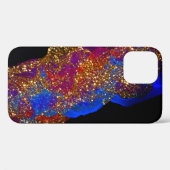 Glitterde alcoholinkt Case-Mate iPhone case (Achterkant (horizontaal))