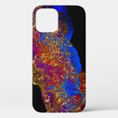 Glitterde alcoholinkt Case-Mate iPhone case (Achterkant)