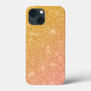 Glittered (Goud en roze) iPhone 13 Mini Hoesje