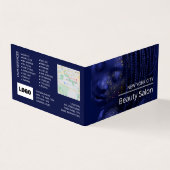 Glittered Model, Beautician, Loyalty Card Visitekaartjes (Buitenkant)