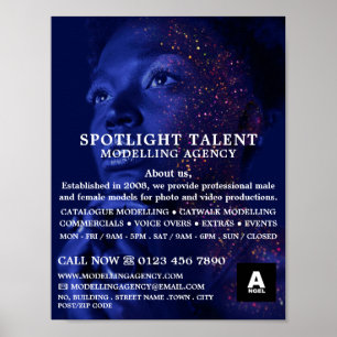 Glittered Model, Modelleraar, modelagent Poster