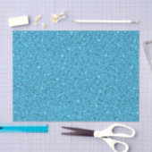Glitterend Aqua Blauw Gebroken Zee Glas  Tissuepapier (Craft)