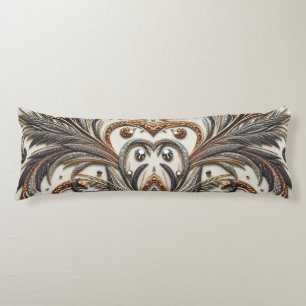 Glitterend bloemenpatroon met edelsteen lichaamskussen