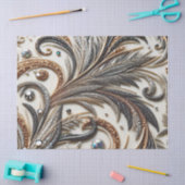 Glitterend bloemenpatroon met edelsteen tissuepapier (Craft)