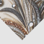 Glitterend bloemenpatroon met edelsteen tissuepapier (Detail)