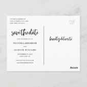 Glitterend Goud Verloving Save the Date Briefkaart (Achterkant)