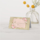 Glitterend Gouden Glitter Blush Bloemstuk Nummer (Achterkant)