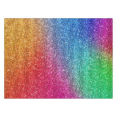 Glitterend regenboog verloop glitter tafelkleed (Voorkant (Horizontaal))