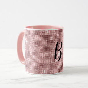 Glitterend Roze Goud Roze Luxe Glans Mok