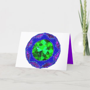 Glitterende 8-puntige ster Eid Feestdagen Kaart