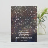 Glitterende Aquarel Aardse Rustieke Moderne Glam P Kaart (Staand voorkant)