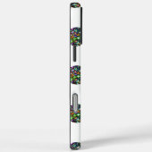 Glitterende caleidoscoopstippen op wit Case-Mate iPhone case (Achterkant / Rechts)