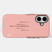 Glitterende druppels op roze achtergrond Case-Mate iPhone case (Achterkant (horizontaal))