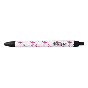 Glitterende flamingo Roze glitters glinsteren Pers Zwarte Inkt Pen